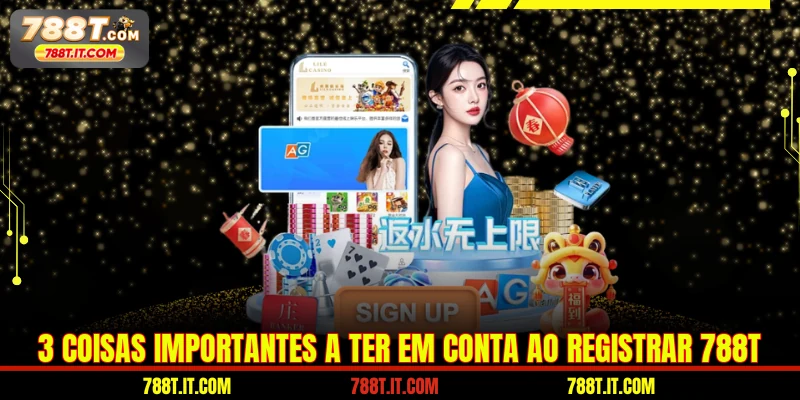 3 coisas importantes a ter em conta ao Registrar 788T